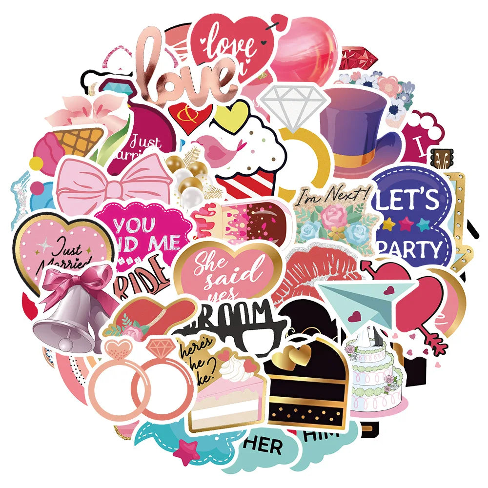 Cartoon Waterproof Stickers for Laptop, Motorcycle, Luggage, Snowboard, Fridge (10/30/50 Pcs) (ONLINE ORDER ONLY)