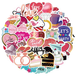 Cartoon Waterproof Stickers for Laptop, Motorcycle, Luggage, Snowboard, Fridge (10/30/50 Pcs) (ONLINE ORDER ONLY)