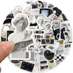 10/30/61PCS Cartoon Art Ins Style Stickers Aesthetic Cute Simple Decals Suitcase Laptop Phone Bike Car Sticker For Kids DIY Toy (ONLINE ORDER ONLY)