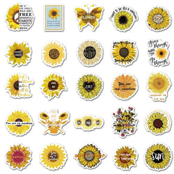 10/50Pcs You Are My Sunshine Sunflower Cartoon Graffiti Stickers Laptop Luggage Scrapbook Diary Phone Guitar Sticker Kid Toy (ONLINE ORDER ONLY)