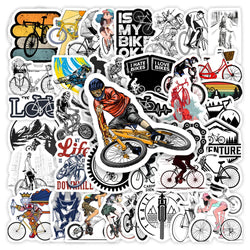 MTB Mountain Bike Stickers Bicycle DIY Kids Gift Toys Decoration Decal for Laptop Phone Bottle Scrapbook Journal Waterproof (ONLINE ORDER ONLY)