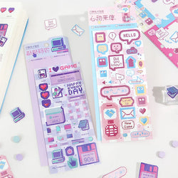 1pc Cute Pixel Candy Series Decorative Stickers Planner Journal Collage DIY idol card Material Sticker Kawaii Korean Stationery (ONLINE ORDER ONLY)