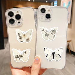 30Pcs Ink Butterfly Graffiti Stickers For Guitar Suitcase Phone Scrapbook DIY Vintage Sticker Craft Supplies (ONLINE ORDER ONLY)