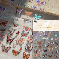 Dreamy Chic Butterfly Flower Bowknot Square Rhinestone Crystal 5D Self Adhesive Nail Art Stickers Fantasy Shiny Manicure Decals (ONLINE ORDER ONLY)