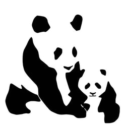 Lovely Panda Car Door Decoration toon Sticker PVC Decal Car Sticker (ONLINE ORDER ONLY)