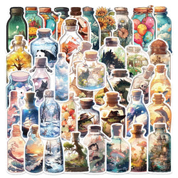 50pcs Anime Cartoon Stickers for Bottles, Party Gifts, Skateboards, Laptops, Suitcases, Scrapbooking (ONLINE ORDER ONLY)