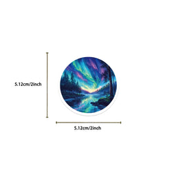 50Pcs Northern Lights Art Cartoon Stickers Mobile Phone Case Luggage Skateboard DIY Decorative Waterproof Stickers For Toy (ONLINE ORDER ONLY)