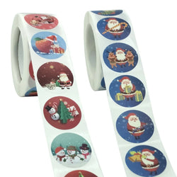 50-500pcs Cartoon Merry Christmas Sticker Santa Claus Tree Paper Label New Year Cute Snowman Stationery Stickers For Kids Gift (ONLINE ORDER ONLY)