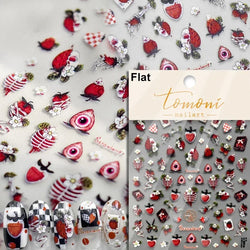 Cat Eye Halloween Terror Spider Cross Rose Love Heart Flower Snake Web Candy Bunny Thrilling Nail Art Stickers Manicure Decals (Online Order Only)
