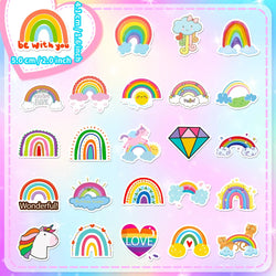 10/50Pcs Rainbow Bridge Cartoon Waterproof Stickers DIY Skateboard Fridge Motorcycle Luggage Cute Graffiti Sticker Decal Toy (ONLINE ORDER ONLY)