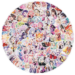 Kawaii Anime Girl Stickers Waterproof Decals for Laptop, Fridge, Scrapbook, Water Bottle - 10/30/50/100pcs (Online Order Only)