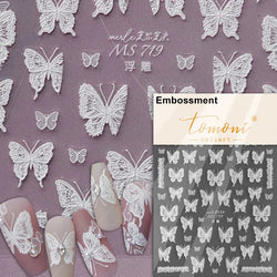 Dreamy Chic Butterfly Flower Bowknot Square Rhinestone Crystal 5D Self Adhesive Nail Art Stickers Fantasy Shiny Manicure Decals (ONLINE ORDER ONLY)