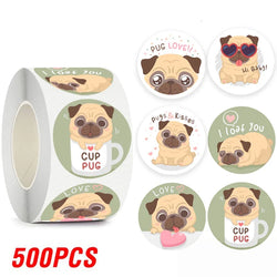 100-500pcs Cartoon Animal Label Thank You Stickers Sealing Label For Business Handmade Baking Cake Party Gift Decoration Sticker (ONLINE ORDER ONLY)