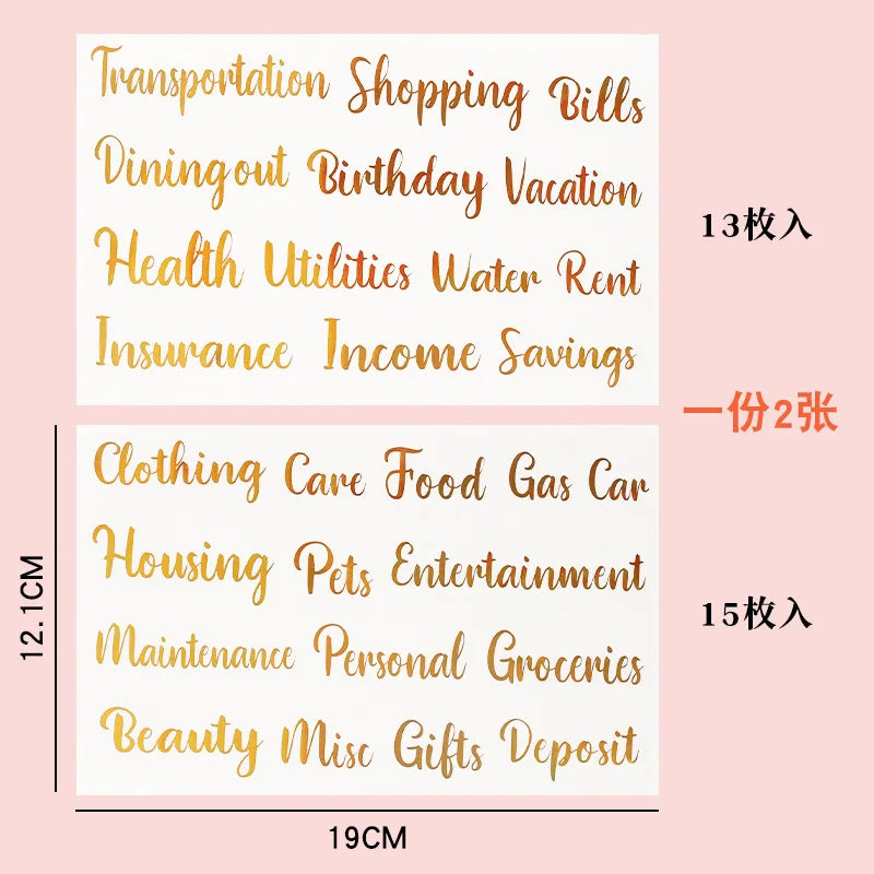 Loose-Leaf Notebook Handwritten Labels Indicate White And Blue Color Stickers Letter Stickers Sticky Notes Index Stickers (Online Order Only)