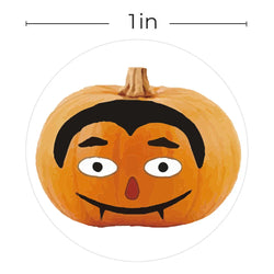 100-500pcs Happy Halloween Party Children Gift Toy Sealing Stickers 1in Pumpkin Pattern Carnival Holiday Decoration book Sticker (ONLINE ORDER ONLY)