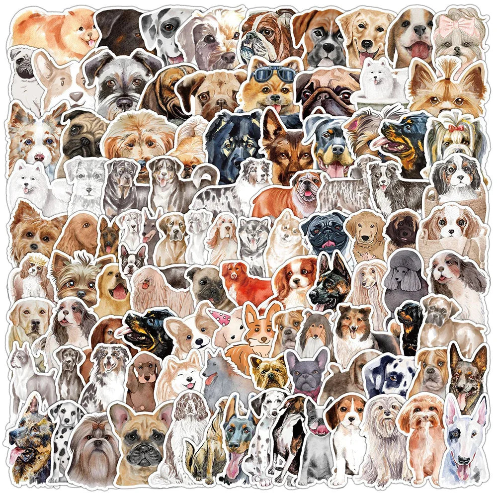 10/30/50/100pcs Cute Pet Dog Sticker Packs Random (ONLINE ORDER ONLY)