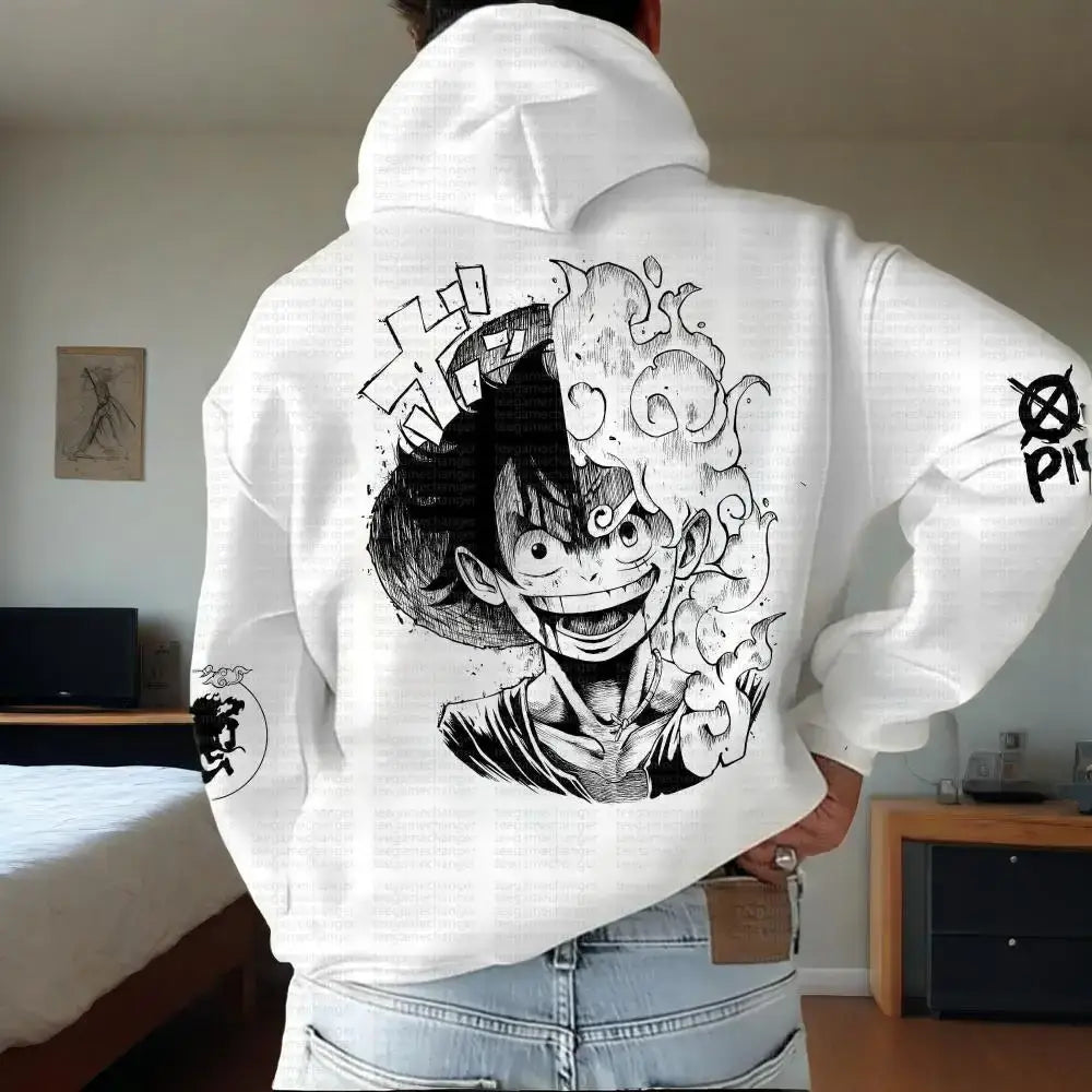 One Piece Luffy Hooded Sweater 2025 Trend Jacket (ONLINE ORDER ONLY)