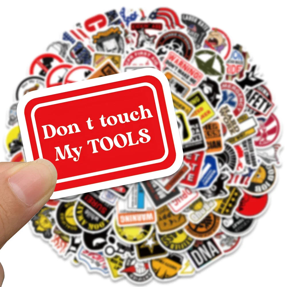 98PCS Funny Hard Hat and Construction Worker Stickers (Online Order Only)