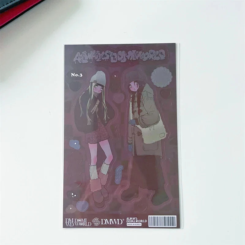 Korean ins Sweet Cool Girl Sticker Diary Scrapbooking DIY Album Decoration Sticker Aesthetic Stationery Art Supplies Personalizd (ONLINE ORDER ONLY)