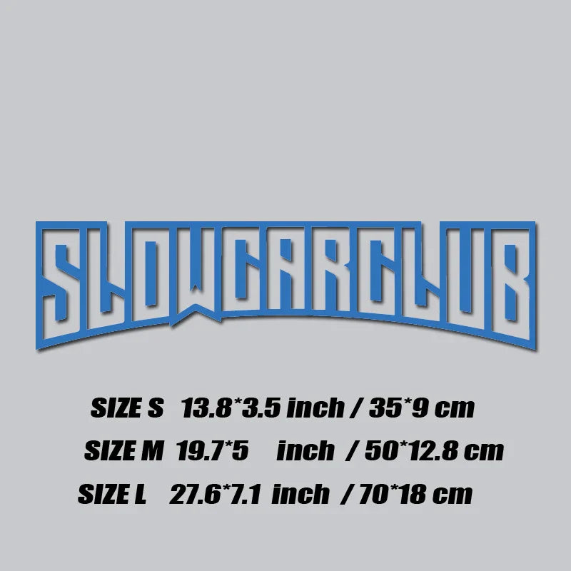 JDM decal"SLOW CAR CLUB",creative&fashion high quality sticker for cars trucks !For a Unique look (ONLINE ORDER ONLY)