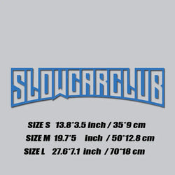 JDM decal"SLOW CAR CLUB",creative&fashion high quality sticker for cars trucks !For a Unique look (ONLINE ORDER ONLY)