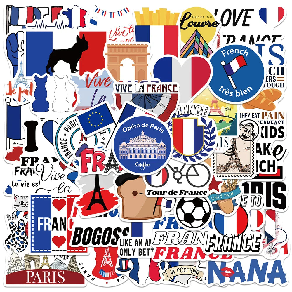 50PCS Travel Landscape Stickers for Luggage, Bottle, Motorcycle, Laptop, Refrigerator Decals (ONLINE ORDER ONLY)