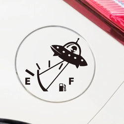 Alien Airship Fuel Tank Cap Sticker for Car Fuel Tank Cap Door Decoration Exterior Accessories Outdoor Stickers PVC Vinyl Decals (ONLINE ORDER ONLY)