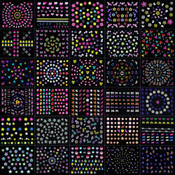 30pcs 3D Flowers Design Nail Art Stickers Colorful Floral Bow Tie Heart Butterfly Design Nail Decals Spring Summer Nail Supplies (Online Order Only)