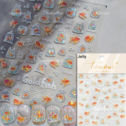 Summer Beach Bikini Watermelon Cat Popsicle Swim Ring Ice Cream Shell Coconut Tree Nail Art Decoration Stickers Manicure Decals (Online Order Only)