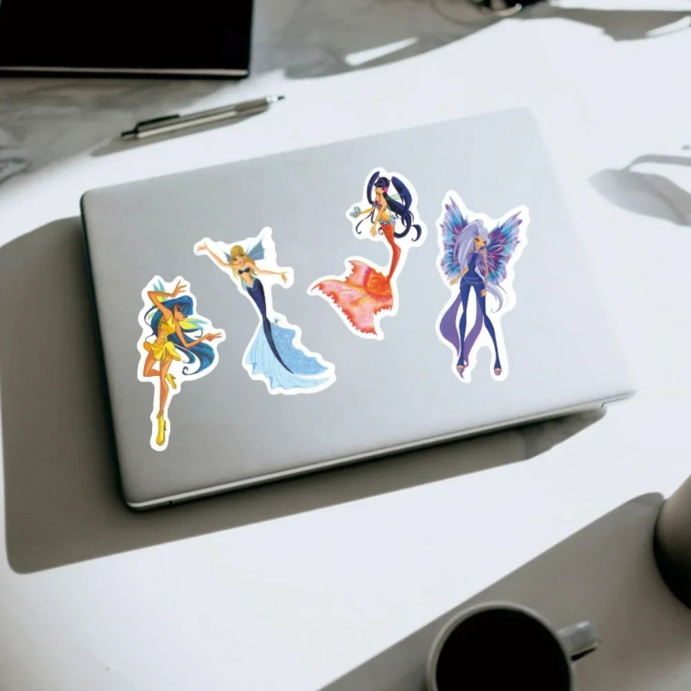 10/50Pcs Cartoon butterfly fairy Graffiti Waterproof Skateboard Travel Suitcase Phone Laptop Luggage Stickers Cute (ONLINE ORDER ONLY)