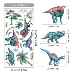 Dinosaur Watercolor Nursery Wall Decals Kids Room Decor (ONLINE ORDER ONLY)