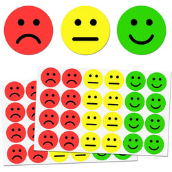 1" Happy Sad Smiling Face Behavior Stickers 120-1200pcs Labels Teachers Classroom School Kids Student Reward Sticker Toys Gifts (ONLINE ORDER ONLY)