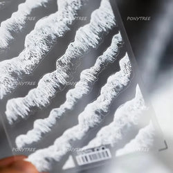 Marine Shell Starfish Ocean Elements Pearl Star Fishing Net Colourful Underwater Organisms 5D Nail Art Stickers Manicure Decals (Online Order Only)