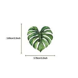 50PCS Kawaii Green Leaves PET Sticker Aesthetic Decoration Scrapbooking Stationery DIY Hand Accounting Supplies for Kids (ONLINE ORDER ONLY)