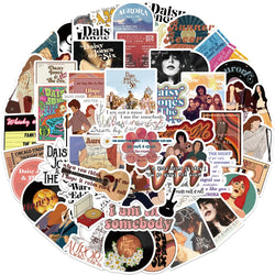 10/50Pcs Daisy Jones The Six Stickers Aesthetic DIY Laptop Stationery Luggage Waterproof Vintage Sticker 2023 (ONLINE ORDER ONLY)