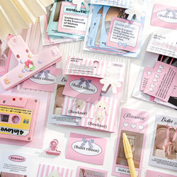 30Pcs Korean Ins Cute Girl Heart Scrapbooking Stickers Hand Account Idol Card Album DIY Phone Deco Material Stationery Sticker (ONLINE ORDER ONLY)