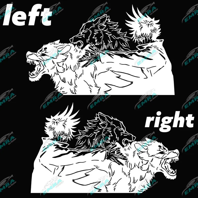 Large Anime Decal Graphic For Cars Sticker Decoration Side Hood Auto Parts Die Cutting Water Proof Vinyl Decals Accessories (ONLINE ORDER ONLY)