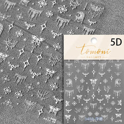 Dreamy Moon Star Cloud Butterfly Starrylight Rhinestone 5D Soft Embossed Relief Nail Art Sticker 3D Decal Decoration Manicure (ONLINE ORDER ONLY)