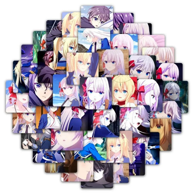 Seiken Gakuin Anime Sticker Pack - 58pcs for Luggage, Water Cup, Laptop, Scooter, Refrigerator Decoration (Online Order Only)
