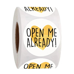 500pcs/roll Heart Stickers Thank You Stickers For Business Merci Packaging Stickers Rolling Love For Packaging Decoration (ONLINE ORDER ONLY)