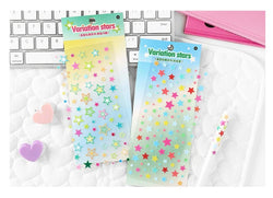 1Pc New Cute Star Resin Stickers Idol Card Deco Scrapbook DIY Material Girls Nails Decoration Stationery Stickers (ONLINE ORDER ONLY)