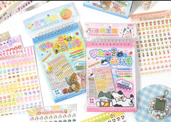 18 Sheets/piece Cute Mini Stickers Decorative Stickers Scrapbooking Laptop DIY Sticker Kids Toy Gift School Stationery (ONLINE ORDER ONLY)