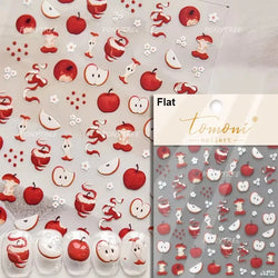 Fruit Paradise Guava Strawberry Pear Peach Orange Watermelon Pitaya Cherry Kiwifruit Pineapple Nail Art Stickers Manicure Decals (ONLINE ORDER ONLY)