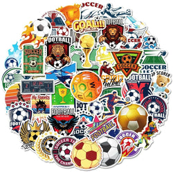 Football Stickers Vinyl Decal for Luggage, Water Bottle, Helmet, Scrapbook, Motorcycle, Bicycle, Car (ONLINE ORDER ONLY)