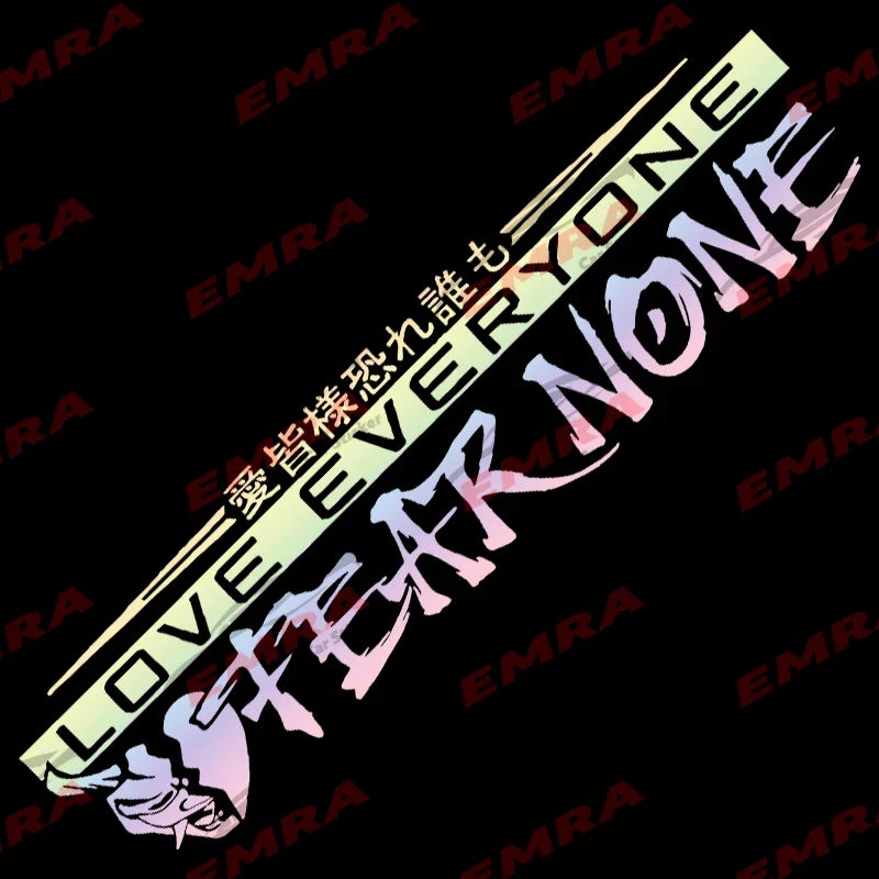 Love Everyone JDM Car Stickers for Drift Stance Anime Sticker Dream Build Escape After The File Glass Decoration Vinyl Decals (ONLINE ORDER ONLY)