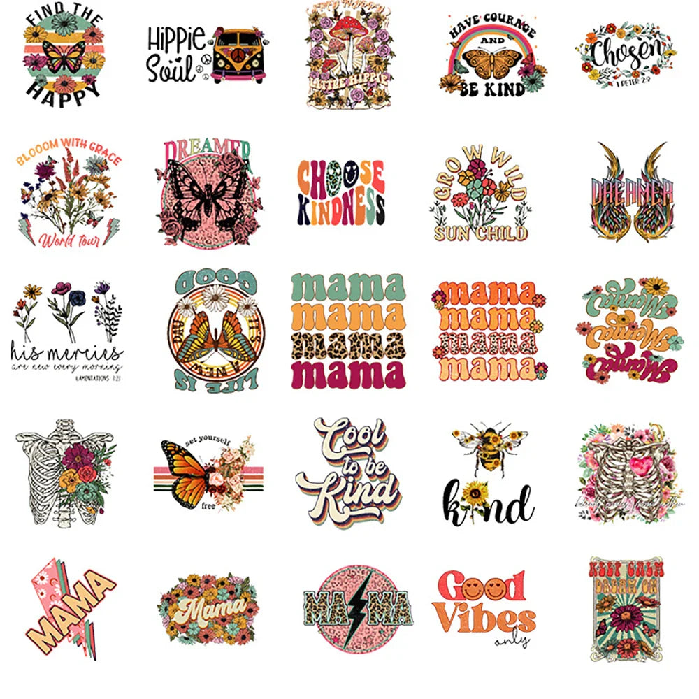 10/30/50/100PCS Vintage Cartoon Hippies Graffiti Stickers For Notebook Phone Skateboard Fridge Laptop Bike Decals Gift Kids Toy (ONLINE ORDER ONLY)