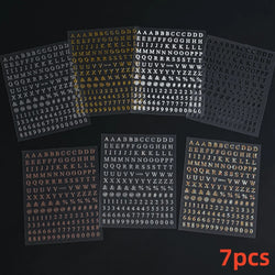 8pcs Gothic Alphabet Design Nail Art Stickers Retro English Letter Nail Art Stickers 3D Self-Adhesive Designs Nail Art Supplies* (Online Order Only)
