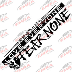 Love Everyone JDM Car Stickers for Drift Stance Anime Sticker Dream Build Escape After The File Glass Decoration Vinyl Decals (ONLINE ORDER ONLY)