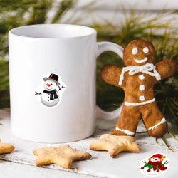 100-500pcs Heterotypic Christmas Themed Animals Stickers 8 Designs 2.5cm/1inch DlY Graffiti Holiday Party Decoration Labels (ONLINE ORDER ONLY)