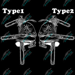 1PCS Chainsaw Man Stickers Anime Car Stickers For Door Hood Decoration External Accessories Die Cutting Waterproof Vinyl Decals (ONLINE ORDER ONLY)